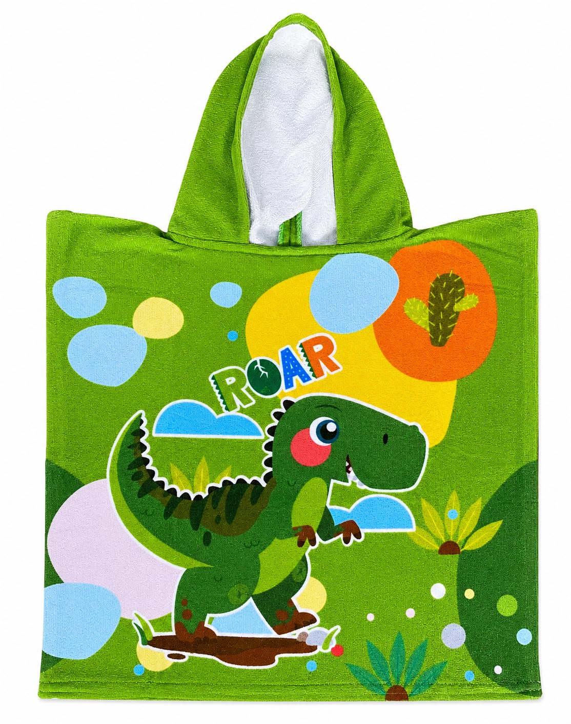 CARTOON Ponczo morskie szlafrok kąpielowy z mikrobawełny, na plażę, basen, 50 x 100 cm