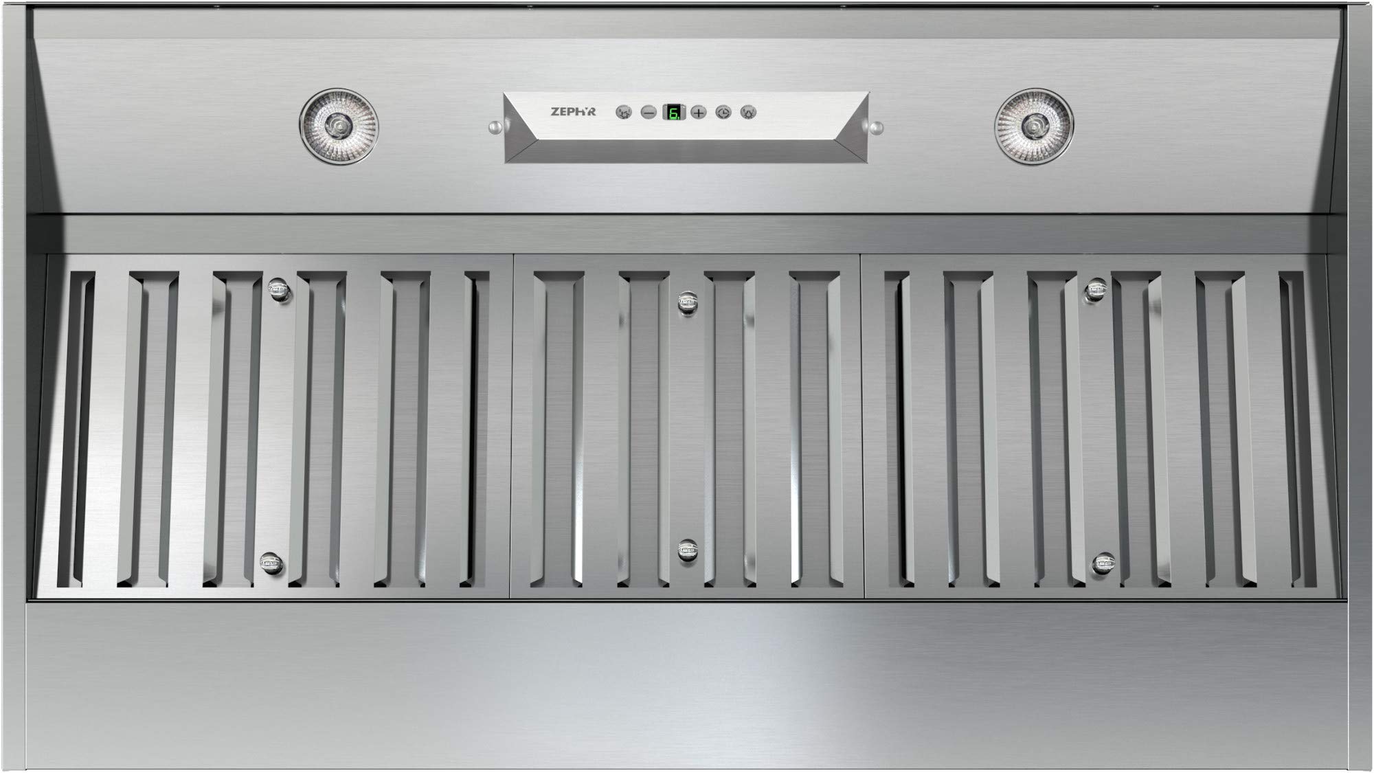 36 inch Essentials Power Monsoon I Ducted/Ductless Built In/Insert Range Hood - 600 CFM Powerful Kitchen Cabinet Vent Hood - Airflow Control and Stainless Steel Filter, LED Lights AK9234BS