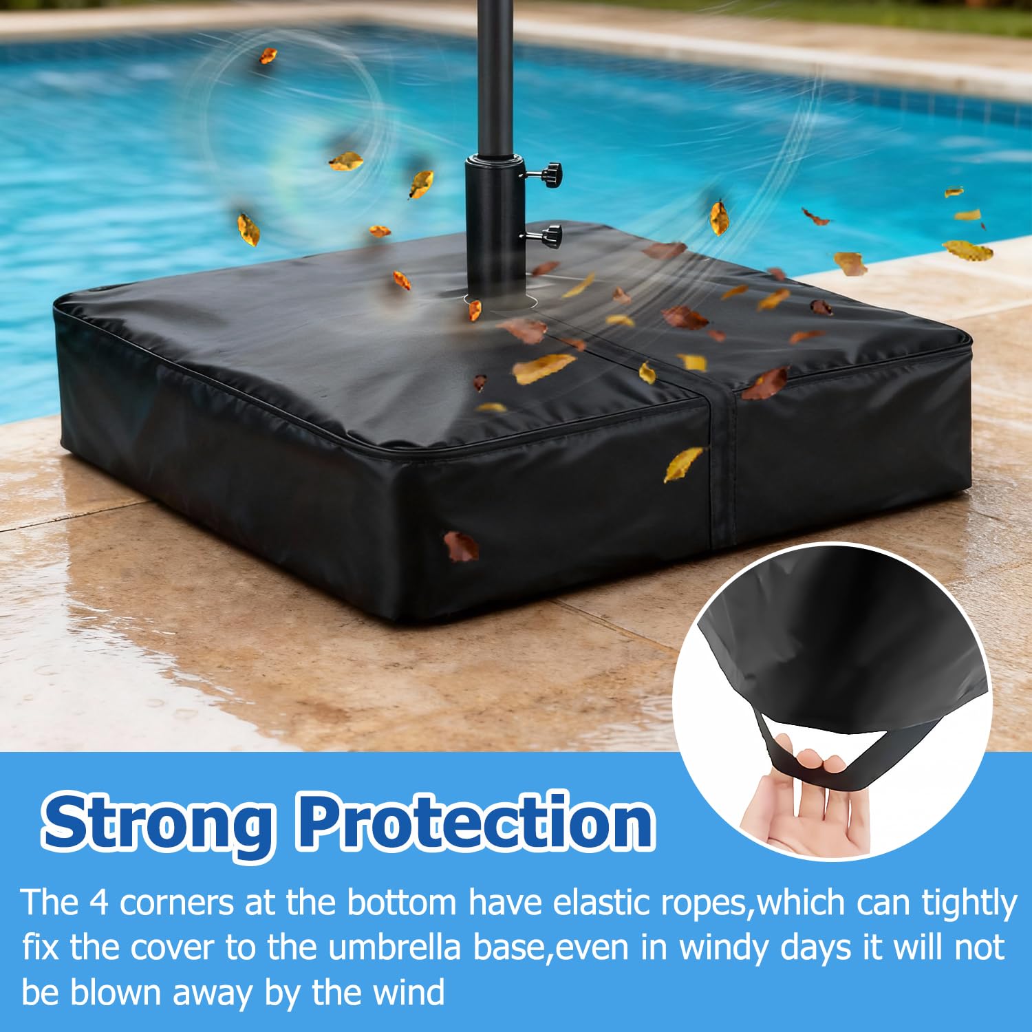 back yard patio umbrella SunVilla 10' Auto-Tilt Market Umbrella