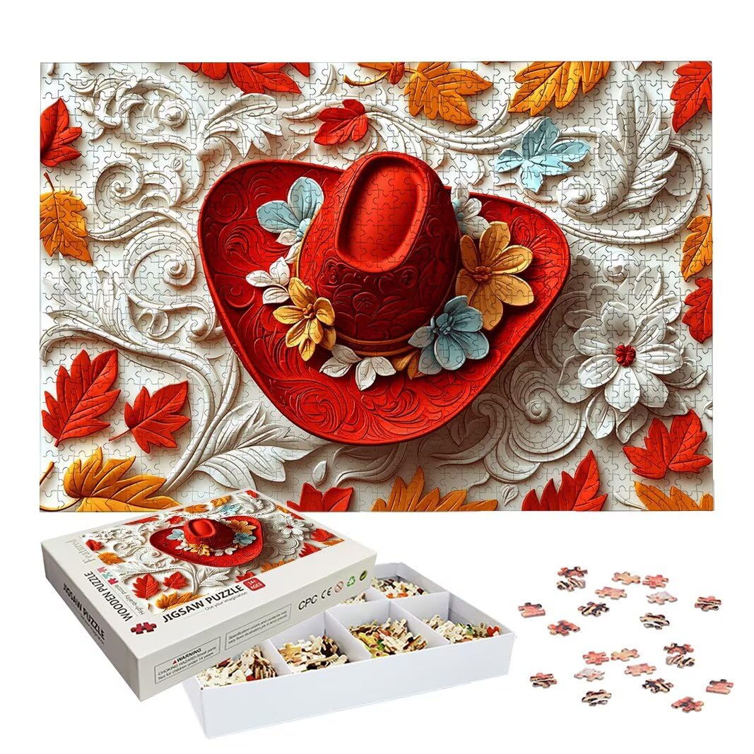 Puzzle 2000 Pièces Adultes, Puzzle 2000 Pieces Chapeau, Cadeau Femme -2142