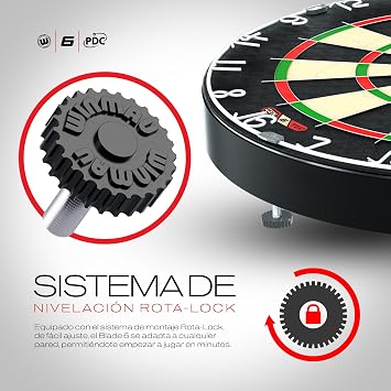 WINMAU Blade 6 Professional Bristle Dartboard - Specification Official Tournament