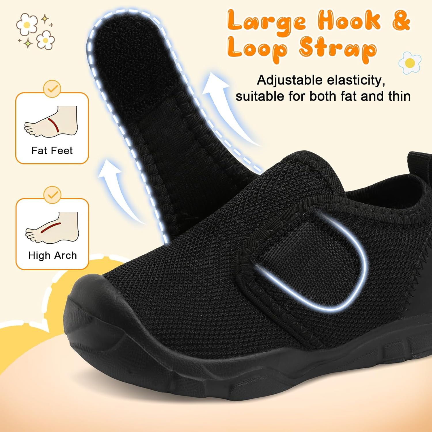 FEETCITY Toddler Shoes Boys Girls Toddler Slip On Sneakers Kids Tennis Shoes Sports Shoes Walking Shoe - Image 3