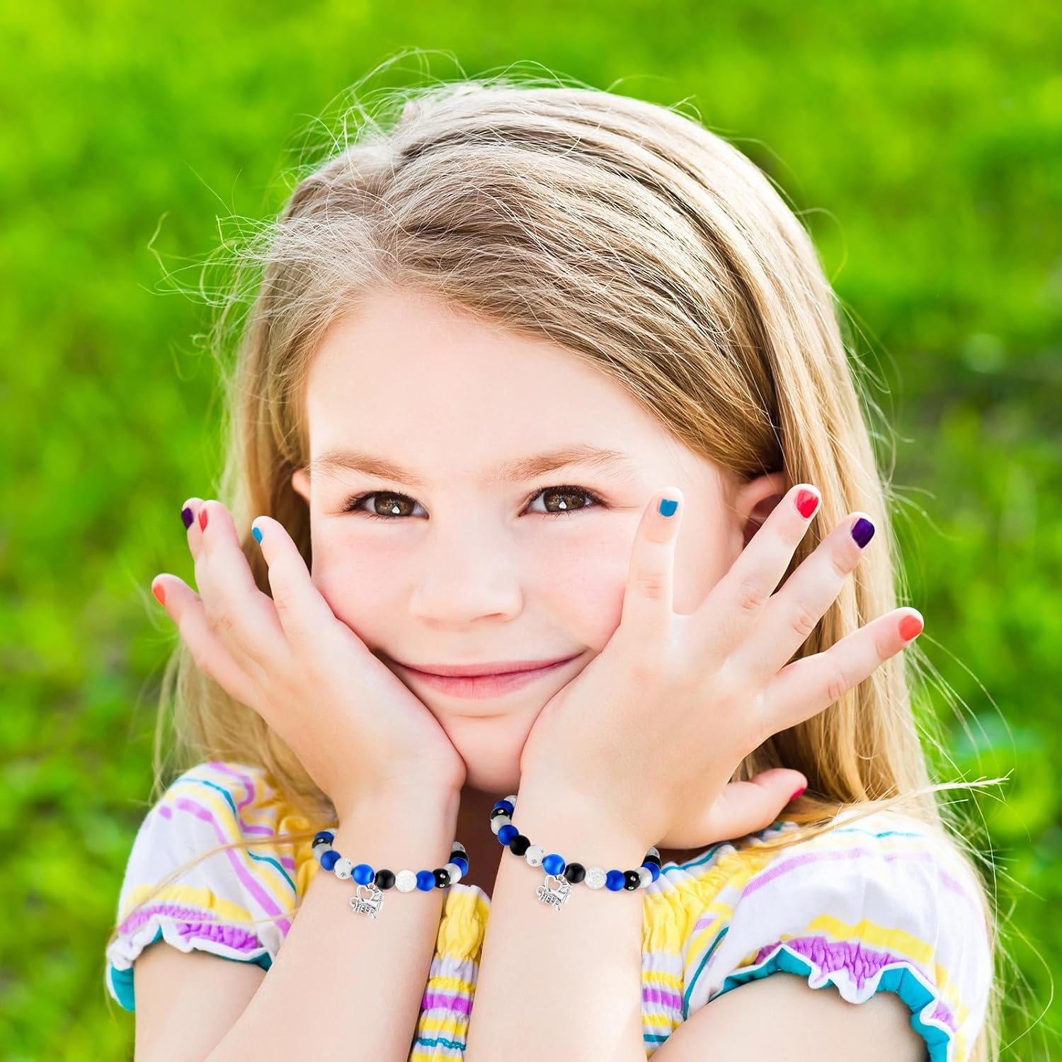 Quelay 12 Pcs Cheer Bracelet Bulk Cheer Team Gifts Cheerleading Charm Bracelet Sports Jewelry Accessories - Image 4