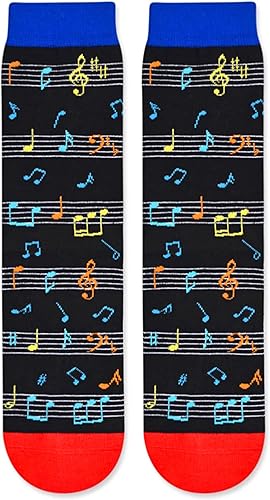 Miniatura 4 de sockfun Regalos de música novedosos, regalos con temática musical, calcetines musicales para hombres, mujeres y adolescentes, regalos de notas