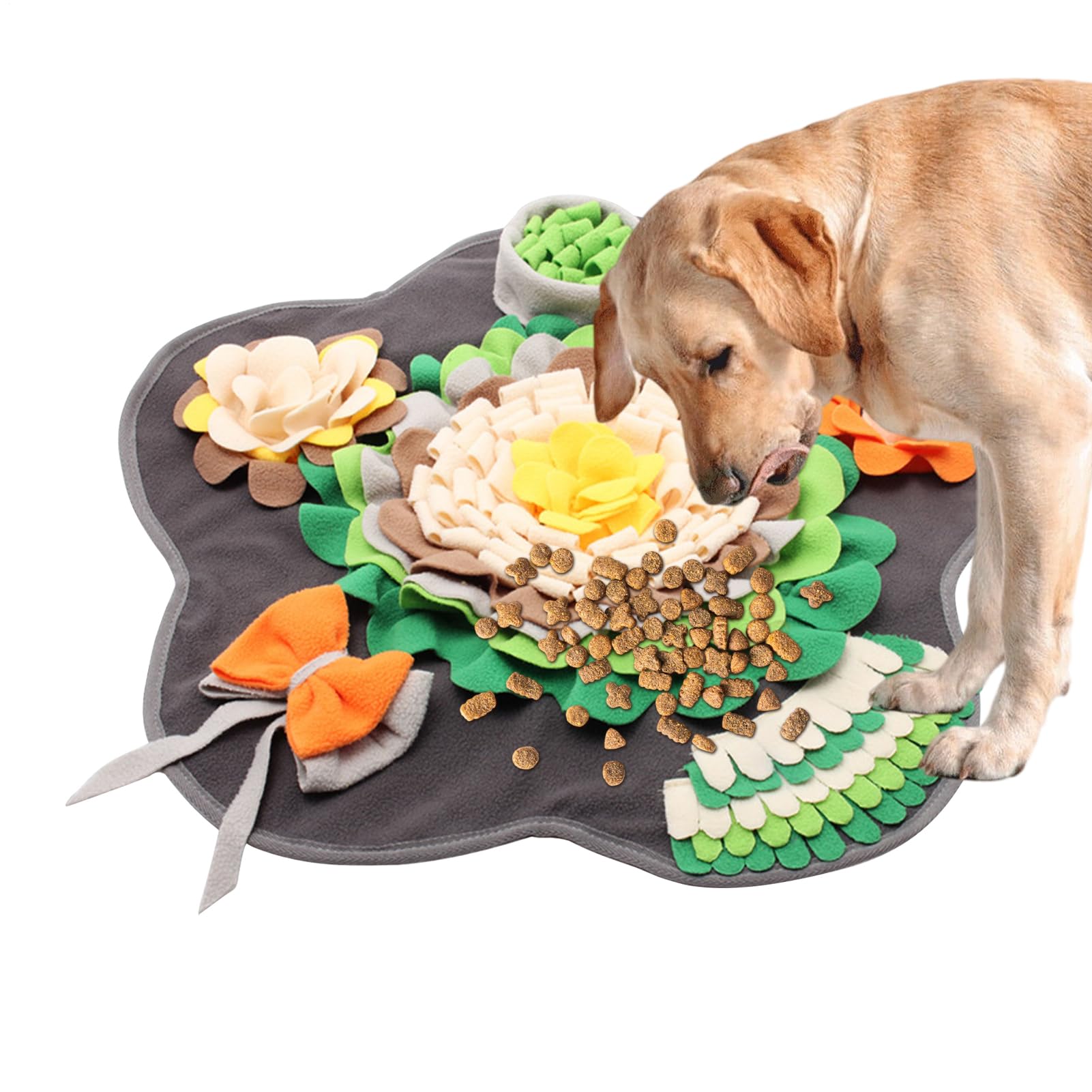Tapis éducatif distributeur pour chien et ralentisseur de repas antidérapant