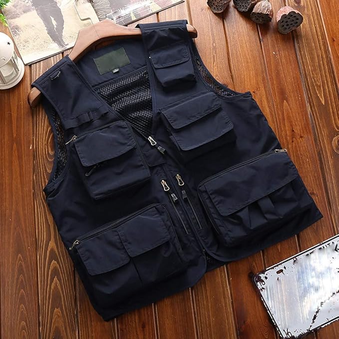 multi pocket half jacket