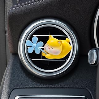 Cute Shiba InuCar Air Freshener Vent Clip, Stitch Car Air Freshener, Rotating Propeller Cartoon Diffuser with Creative Auto Perfume Decoration, Auto Decoration for Most Cars (Shiba Inu, Style1)