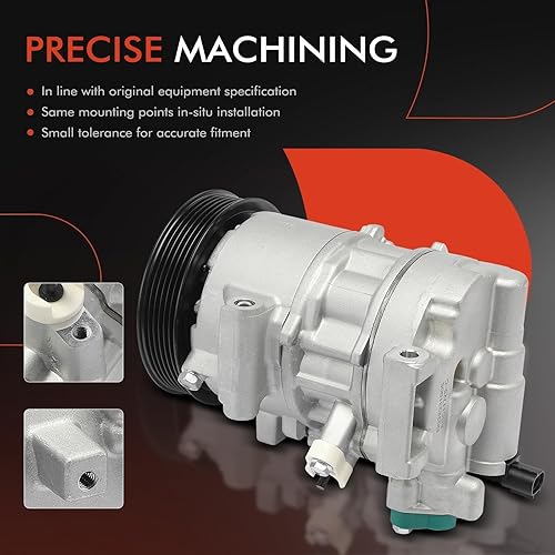 Miniatura 5 de A-Premium Compresor de aire acondicionado de CA con embrague compatible con Toyota Corolla 2019-2024, C-HR 2.0L 2018-2022, Corolla Cross 2022-2024 y