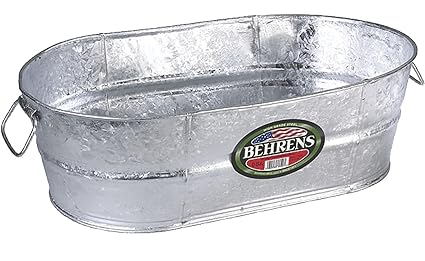 Behrens Tub 10.5 Gal Oval Galvanized