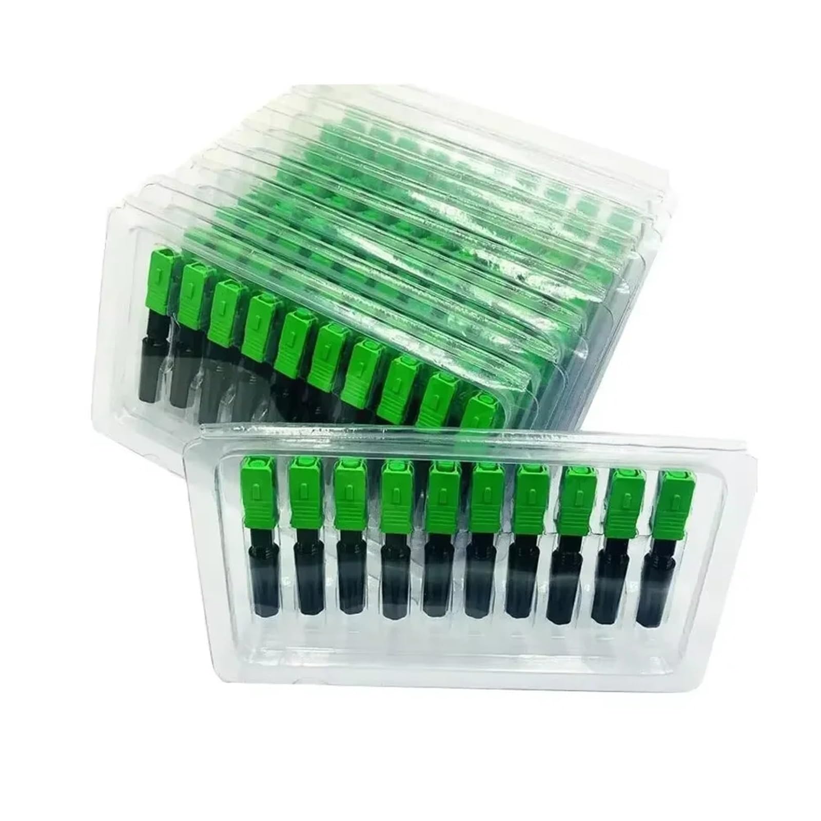 Connecteur rapide à fibres optiques SC 50/100/200 pièces SM connecteur rapide optique monomode SC UPC connecteur rapide coupleur 1(Upc 100pcs)