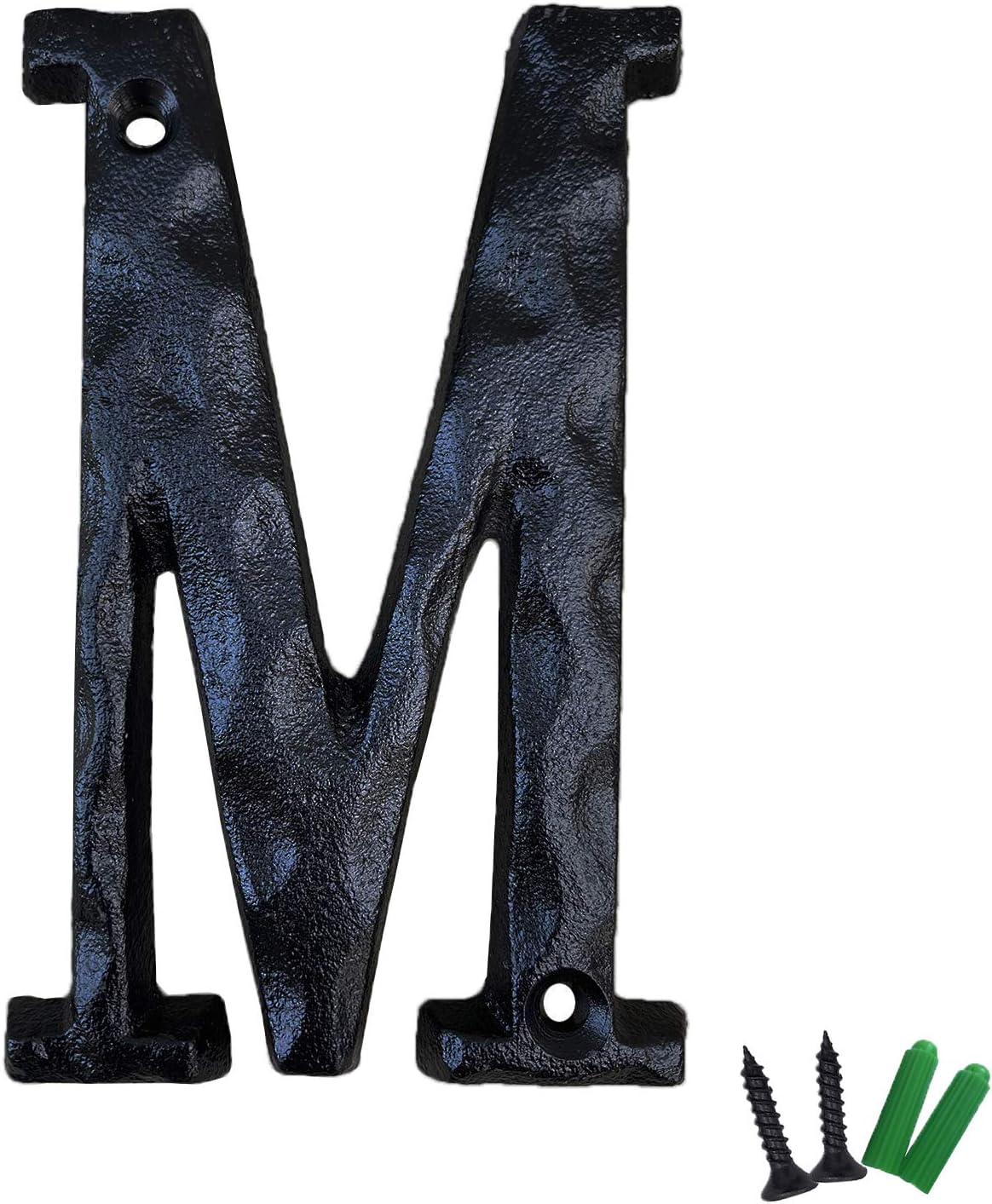 5 Inch High House Letters, Solid Cast Iron Home Address Letters, Perfect Matching Our 5.5 Inch House Numbers, Black Finished (Letter A)