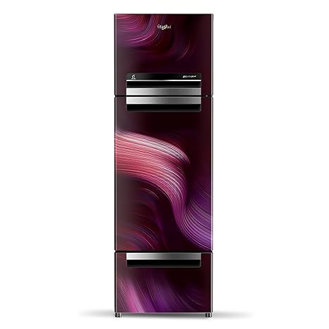 Whirlpool 240 L Protton Frost Free Multi-Door Refrigerator (FP 263D PROTTON ROY WINE STREAM (N), Red)