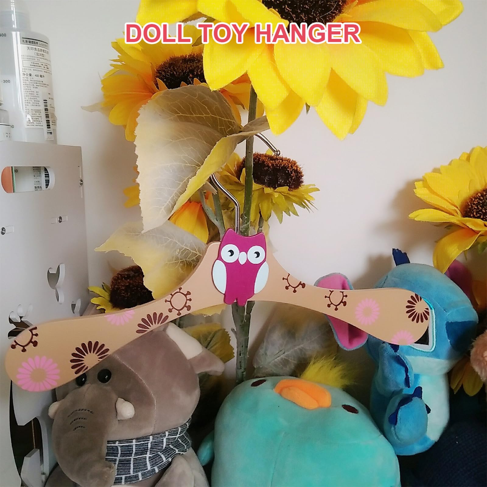 10 Appendiabiti Bambini In Legno - Graziosi Design Animaletti, Per Vestiti Neonato E Bambino - Foto 5