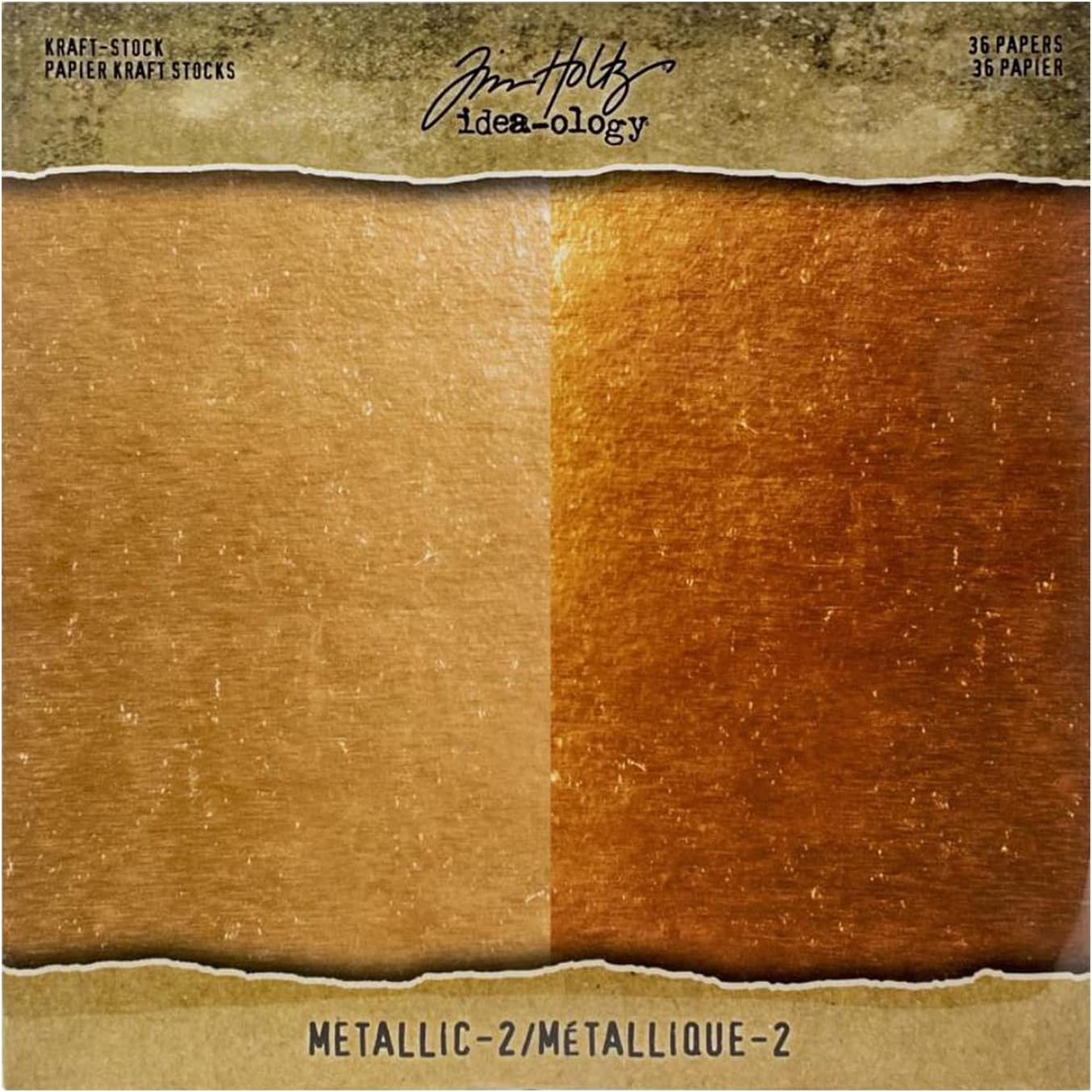 Tim Holtz - Advantus Kraft 8X8 Metallic 2, Paper, Large