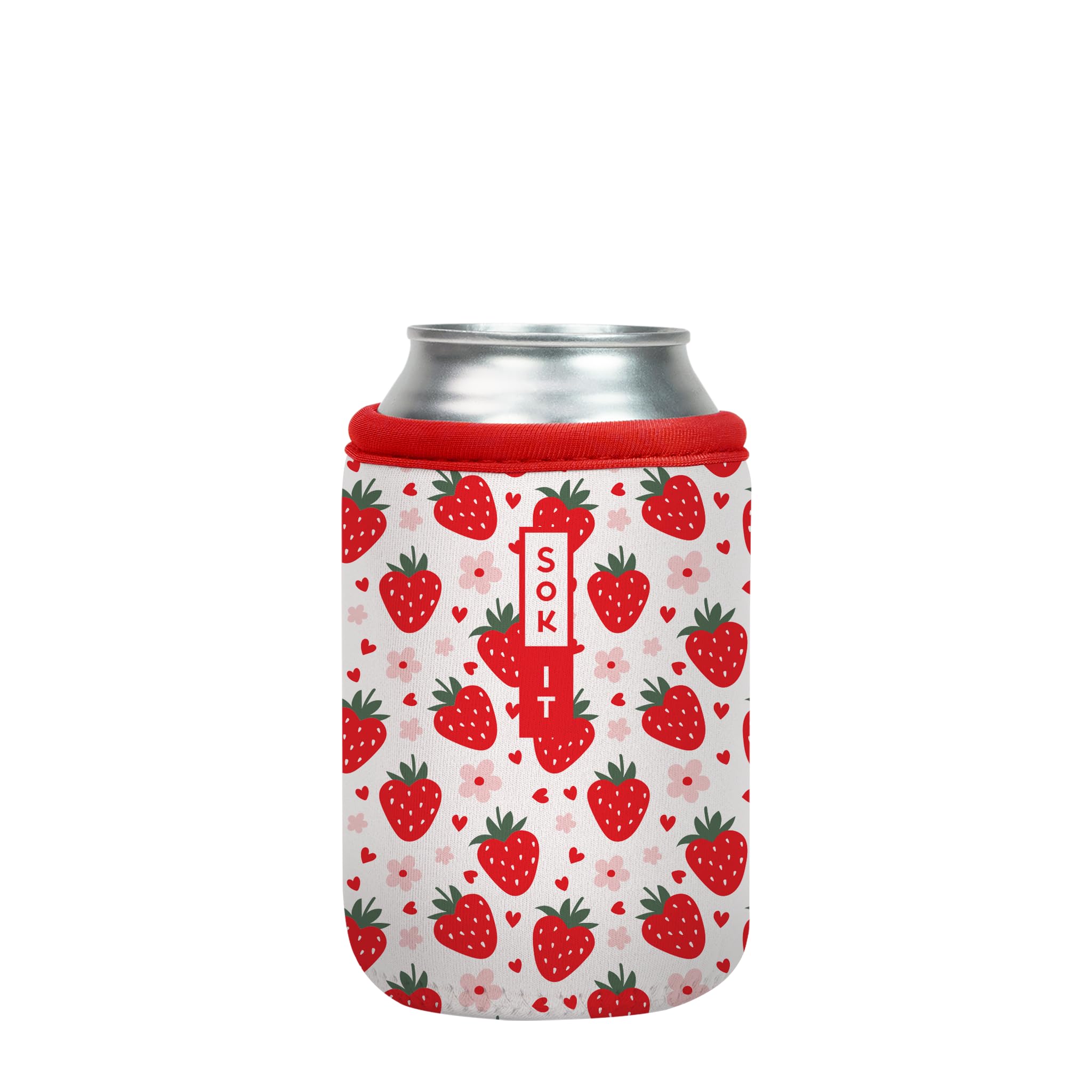 Sok It CanSok Sleeve for Beer & Soda Insulated Neoprene Cover (Berry Sweet, 12oz Can Sleeve)