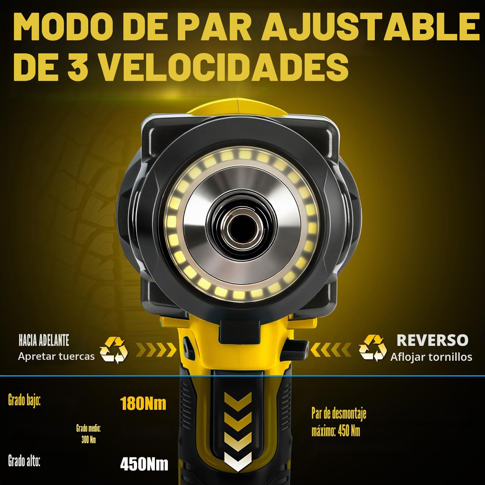 450N Taladro atornillador de percusión inalámbrico de 1/4" para DeWalt 20V