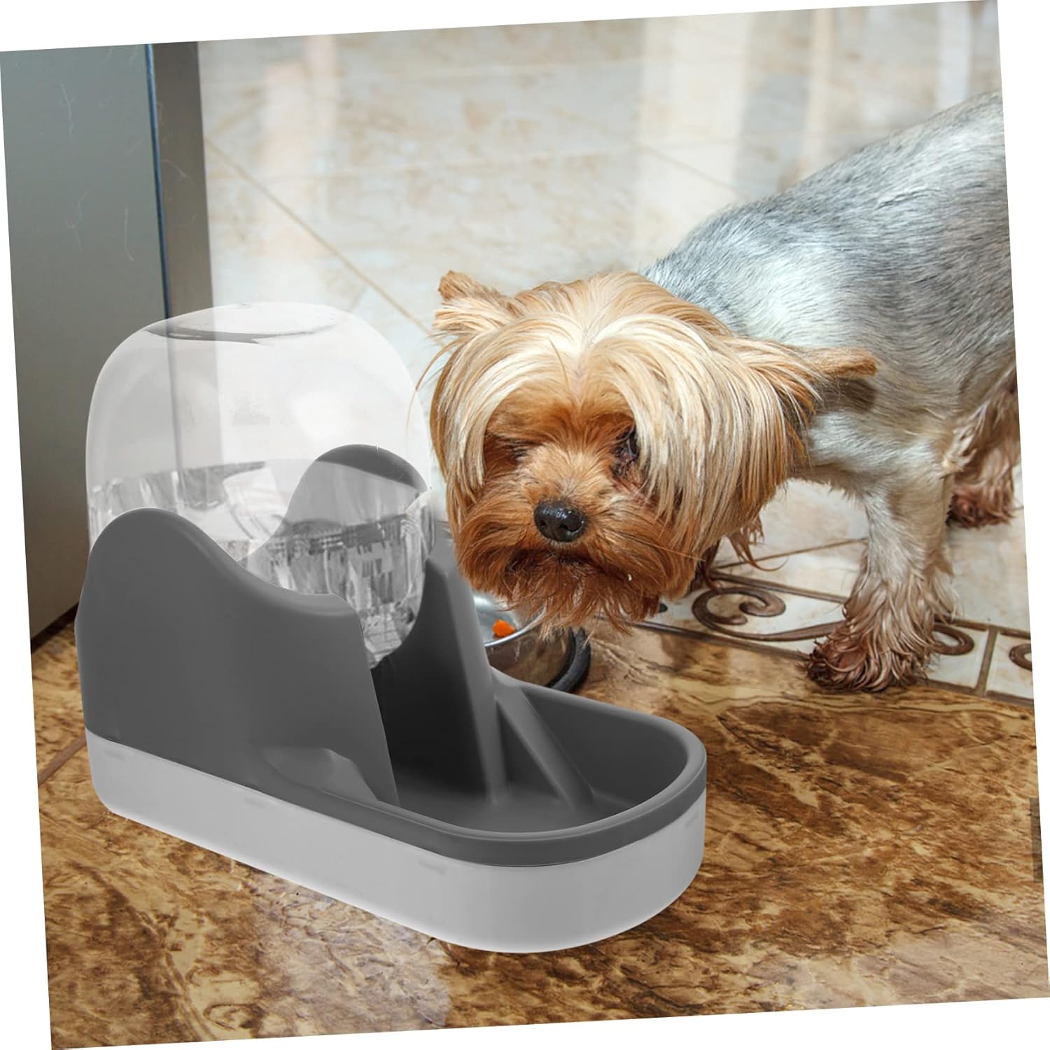 BESPORTBLE 1pcs Automatic Pet Water Dispenser Large Capacity Gravity-fed Waterer for Cats and Dogs Removable Design Bite-Resistant Easy to Clean High-Grade Material