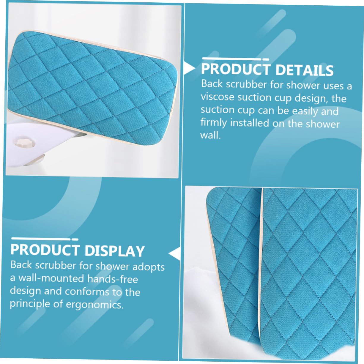 Homoyoyo 1 ensemble Gommage Exfoliant de Murale Pratique Tapis Serviette de Bain pour Utilisation à Couleurs