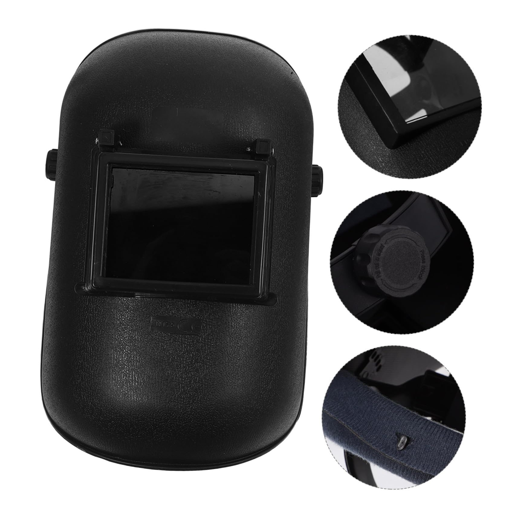DOITOOL Casco de Soldadura de Plástico Negro Oscurecimiento Automático, Ligero y Protector de Ojos para Lugares de Trabajo de Soldadura