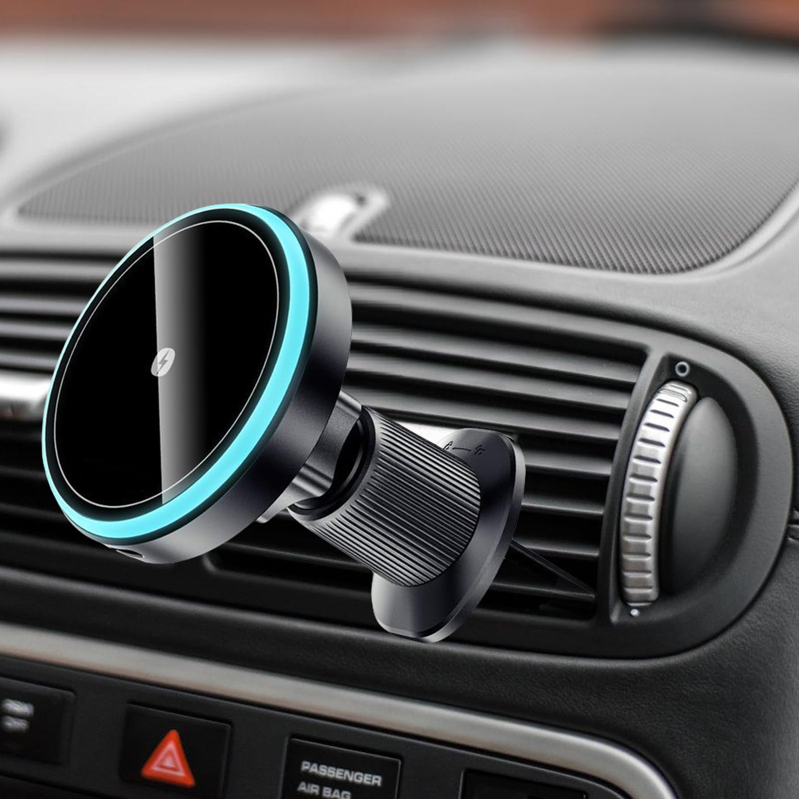 Caricatore Wireless Auto Angolazione magnetica regolabile | Supporto per Telefono Supporto Da Cruscotto, Console E Bocchetta 'Aria Per Veicoli