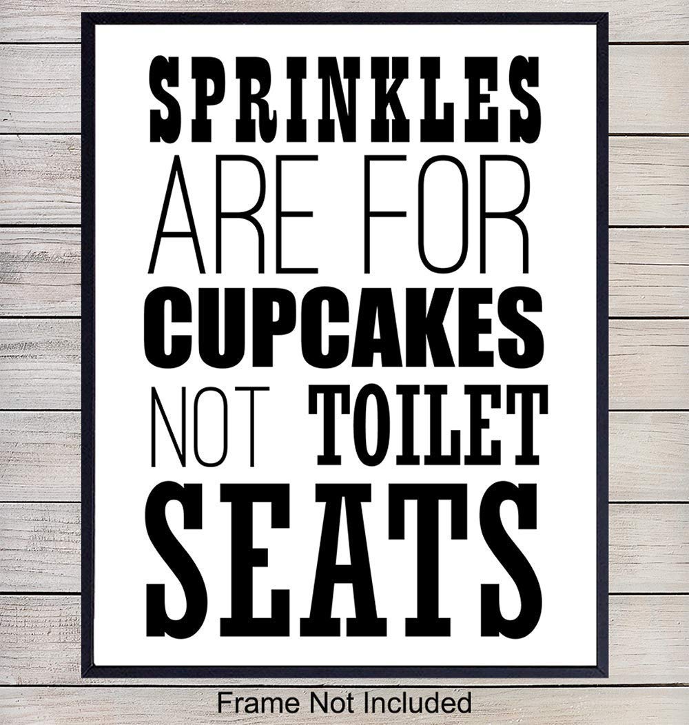 Buy Funny Bathroom Wall Art Print Humorous Home Decor for Bath 8x10
