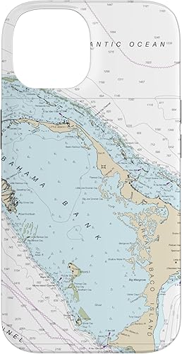 Miniatura 4 de iPhone 7 Plus8 Plus Nautical Chart - Islas Abaco, Bahamas, Caribe Case