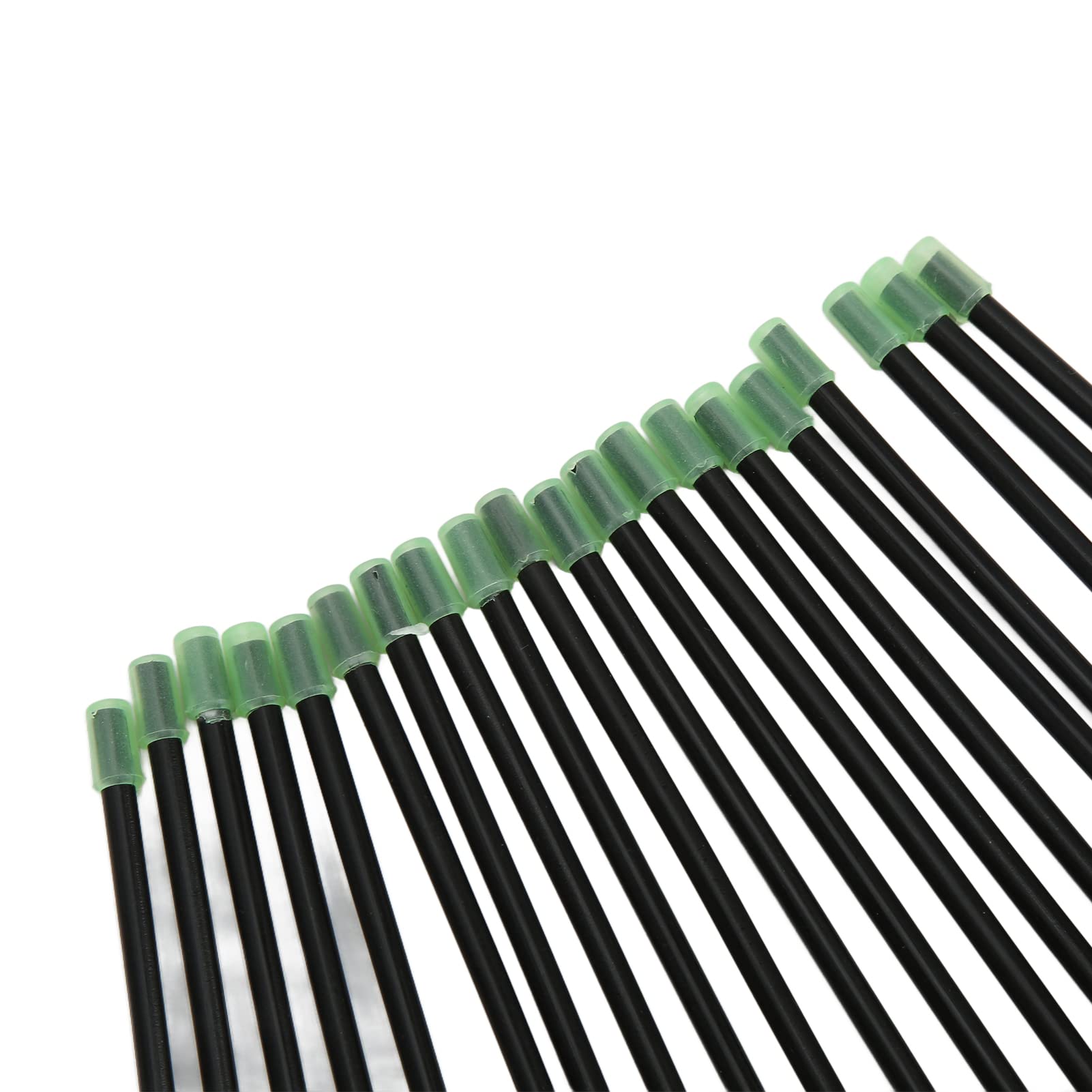 20 sztuk wędkarstwa morskiego Anti Feeder Boom z Snaps Tube Balance Connector Fish Tackle (czarne tworzywo sztuczne)