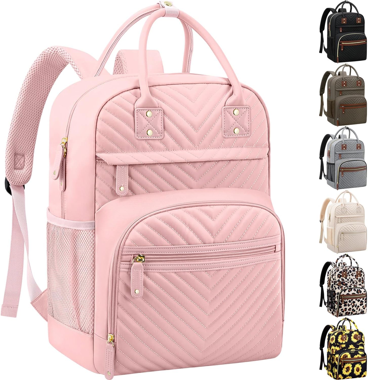 Diaper Bag Backpack Tote for Women Large Capacity, Baby Bag with Insulated Pockets Multifunctional Diaper Bags For Baby Girl Boy Waterproof Baby Bags For Boys Girls Maternity Bag Baby Pink Standard Baby Pink