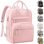 Diaper Bag Backpack Tote for Women Large Capacity, Baby Bag with Insulated Pockets Multifunctional Diaper Bags For Baby Girl Boy Waterproof Baby Bags For Boys Girls Maternity Bag Baby Pink