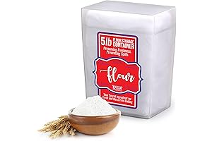 Clear Flour Storage Container: Secure Flour Storage for Baking Needs!
