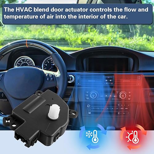 Miniatura 4 de LCWRGS Actuador de puerta de mezcla HVAC 604-970 compatible con Nissan Titan 2004-2015, Nissan Armada 2007-2015, Nissan Quest 2004-2009, reemplazo