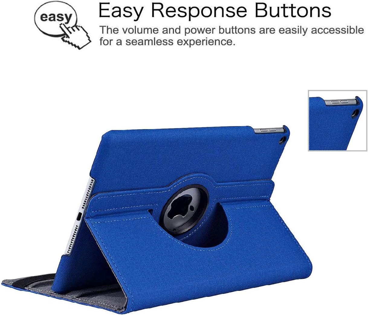 iPad 10.2" Case 9th Generation (2021) 2020 iPad 8th Generation Case / 2019 iPad 7th Generation Case, 360 Degree Rotating Stand Smart Case Protective Cover with Auto Wake Up/Sleep