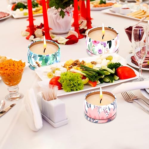 Miniatura 5 de Velas perfumadas de regalo de Navidad para mujeres en el hogar, pequeñas velas de aromaterapia de cera de soja natural de 2.5 onzas, Gardenia,