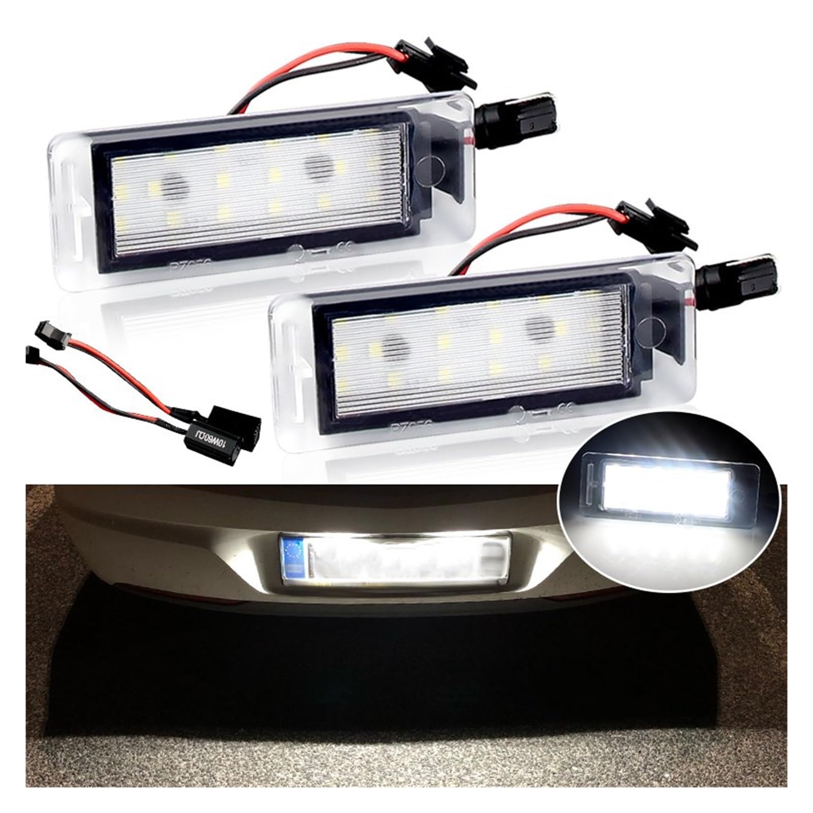 Amazon | 車用ナンバー灯 2x LED ライセンスプレートライト シボレー用 