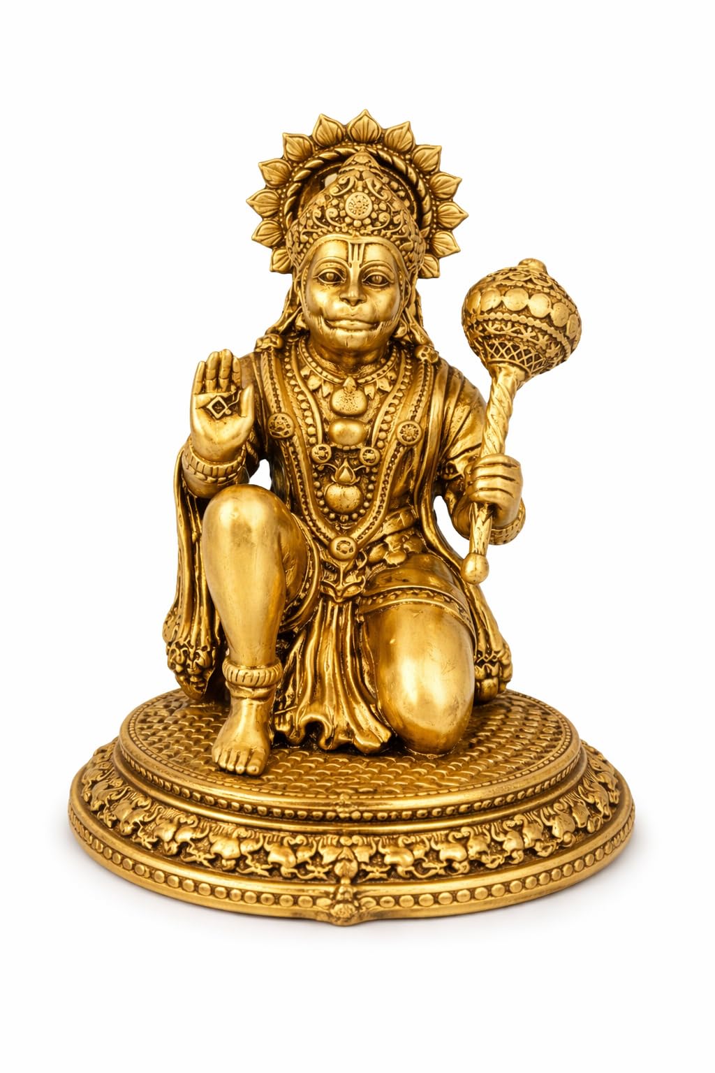 Statue Hanuman en laiton cadeau spirituel figurine de protection BEXCO