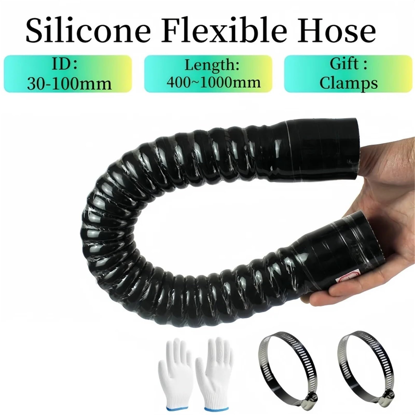 Líneas y mangueras de presión manguera gasolina Manguera flexible de silicona universal de 400 a 1000 mm para intercooler, radiador de agua, tubo de admisión de turbo para coche, piezas de automóvil(5