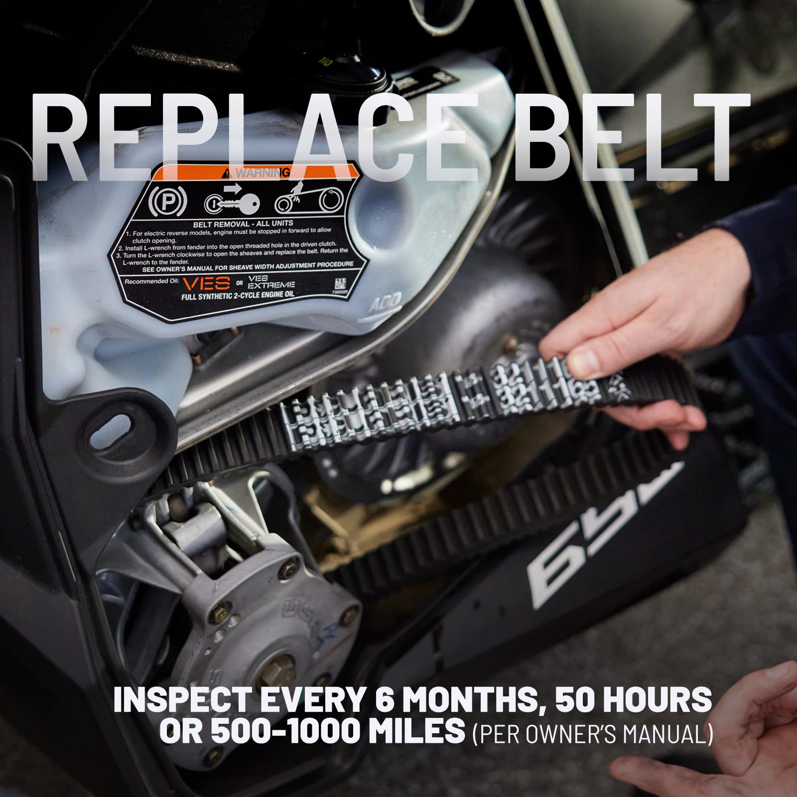 Amazon.com: Polaris Snowmobile Drive Belt for Pro RMK, Switchback