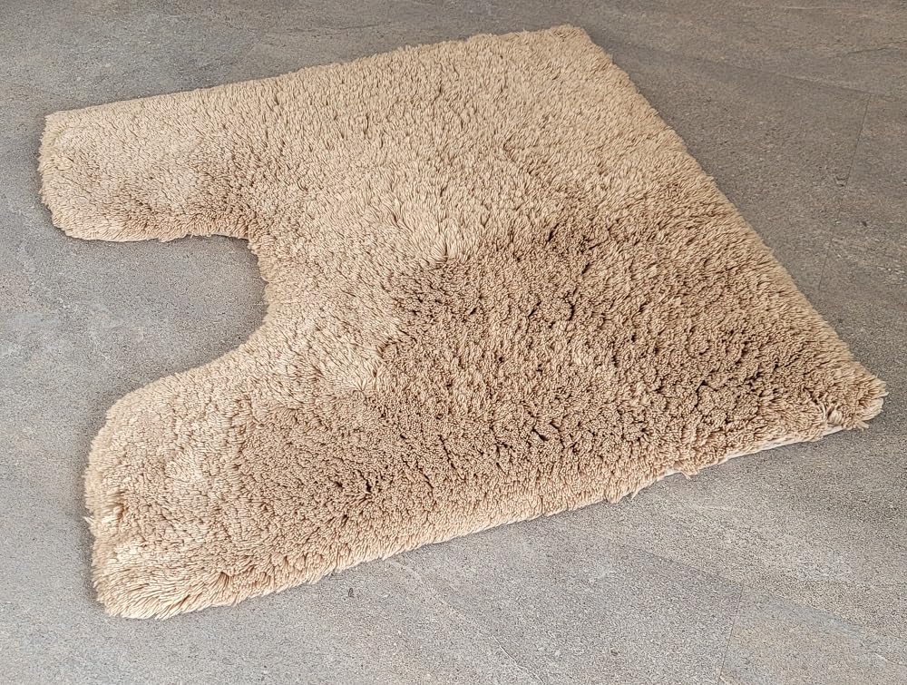Kleine Wolke 5432254129 WC-Vorleger Bambou, 55 x 55 cm, savannah