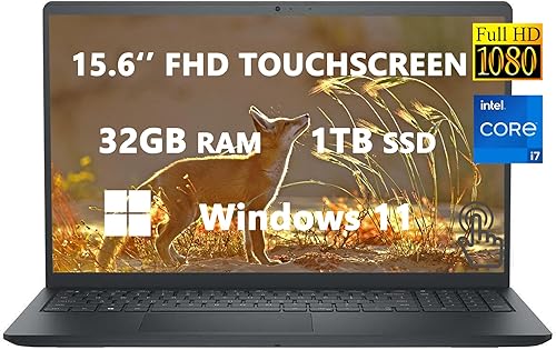 Dell Computadoras portátiles Inspiron para estudiantes y negocios, pantalla táctil LED FHD de 15.6 pulgadas, Intel 13 generación Core i7-1355U (10