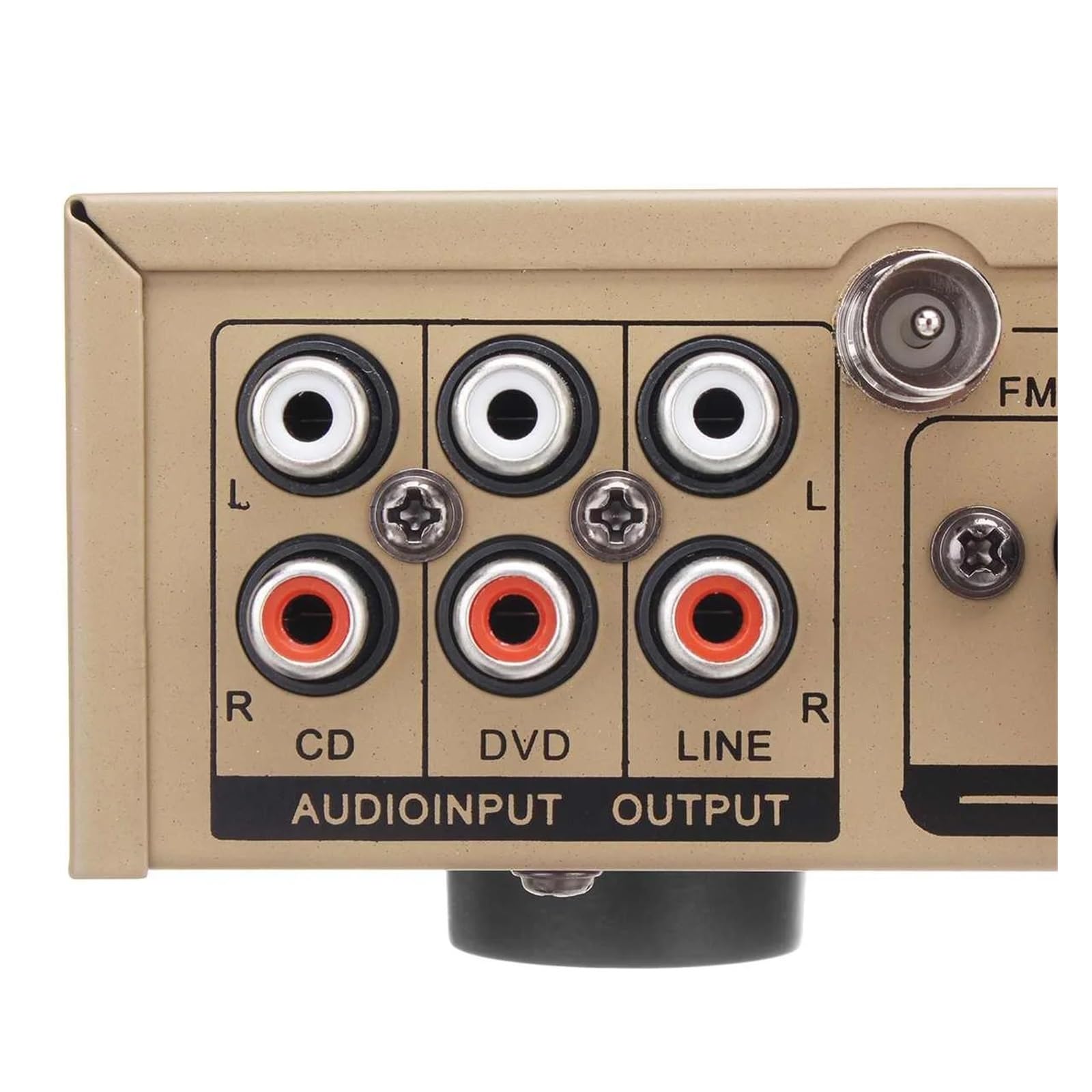 Wzmacniacz audio, Wzmacniacz domowy Cyfrowy Auto AV HiFi Klasa wzmacniaczy mocy Dźwięk stereo Odtwarzacz radia FM Procesor do domowego majsterkowania(Black)
