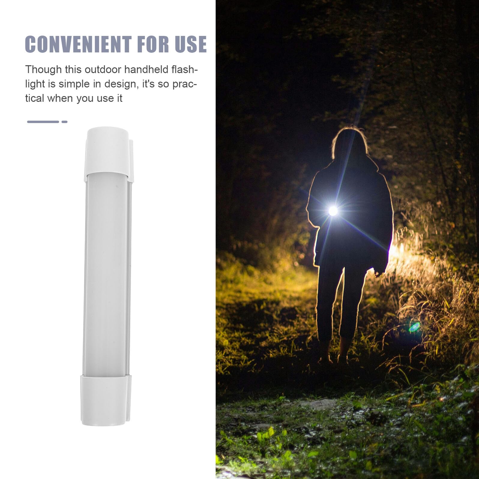 Lámpara Camping Recargable LED Barra Magnética Portátil con Puerto USB para Exteriores Linterna de Emergencia para Tienda Batería Integrada y Modos Sos Estroboscópico y Luz Alta