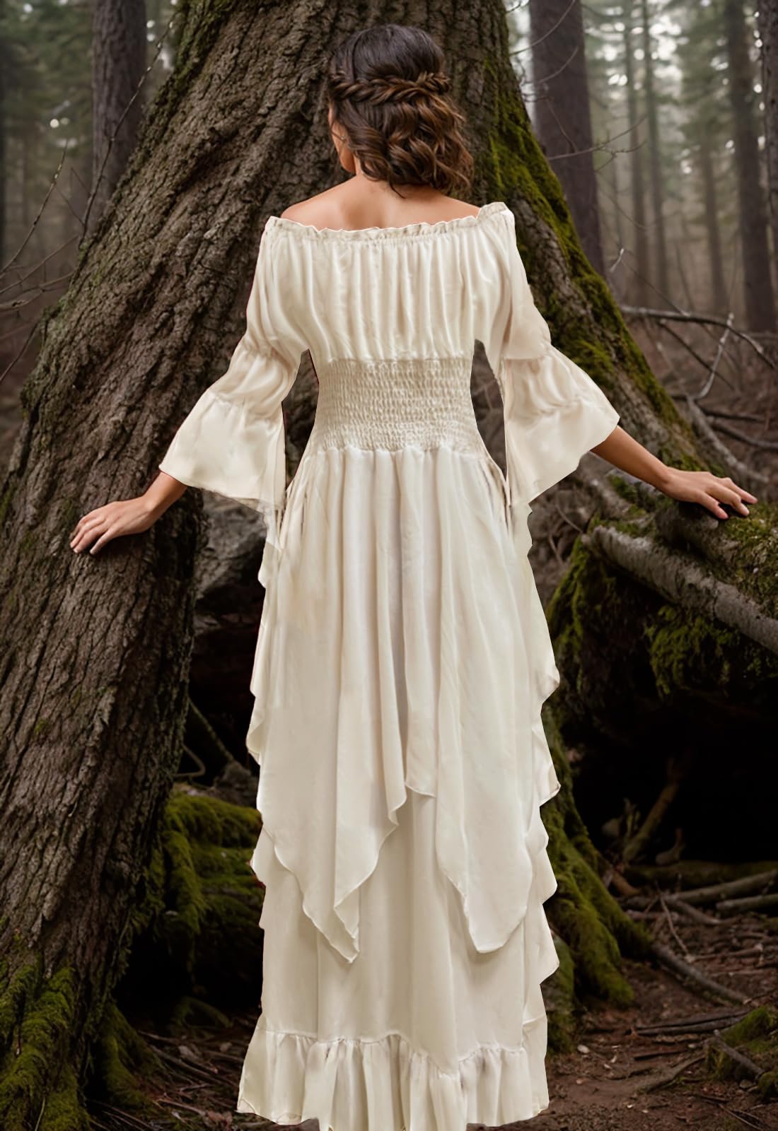 Women's Victorian Dress Renaissance Medieval Costume Gothic Witch Dress for Women