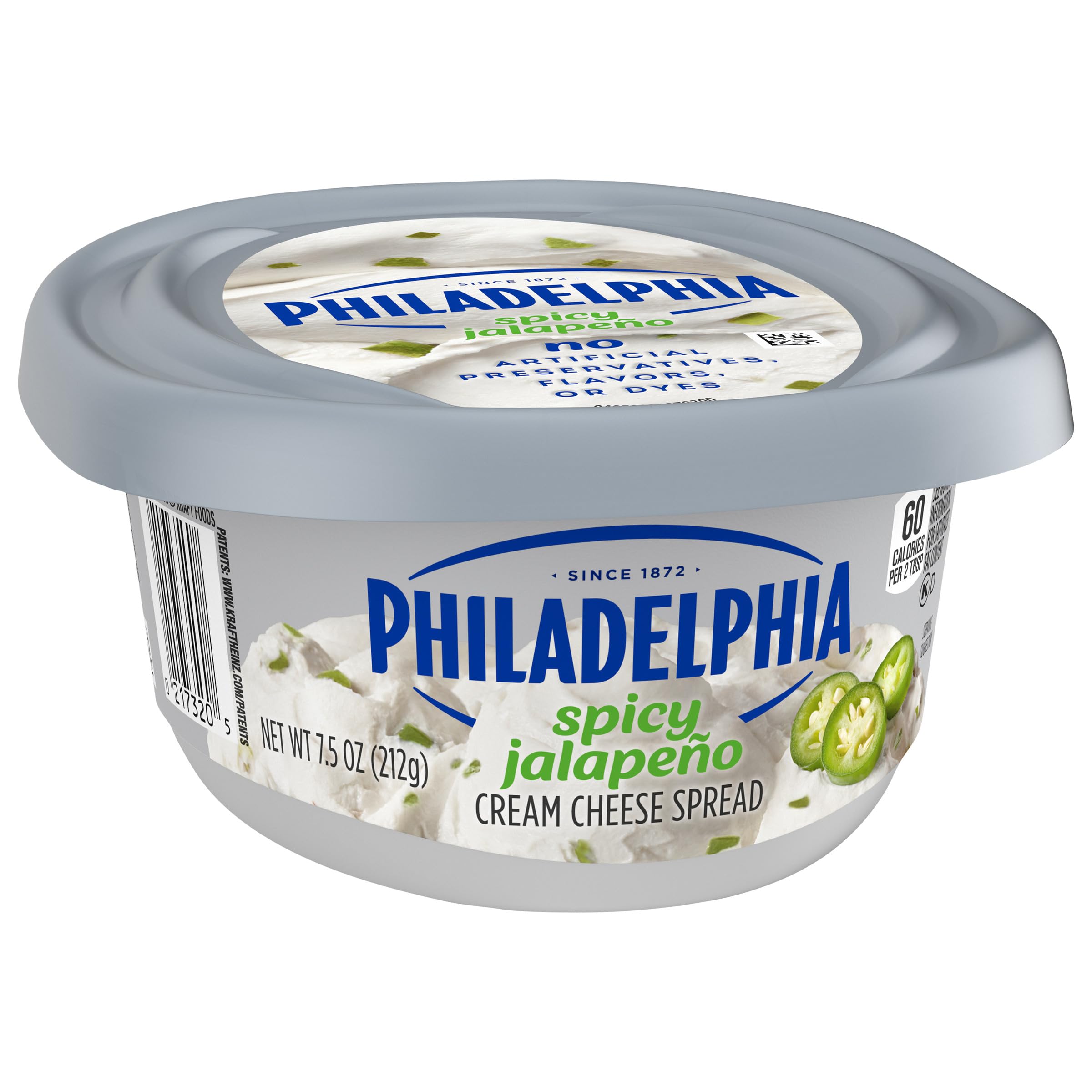 Philadelphia Flavored Cream Cheese Spread 1 Tub for Smooth Spreadable Mornings Spicy Jalapeno No Artificial Preservatives Flavors or — view 9