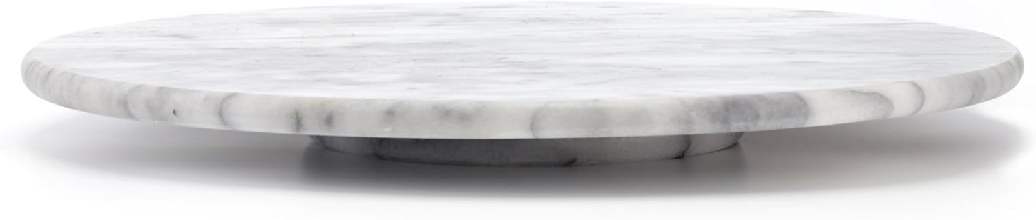 Plato Giratorio De Mármol Negro Con Vetas 45 Cm. | Envío Gratis