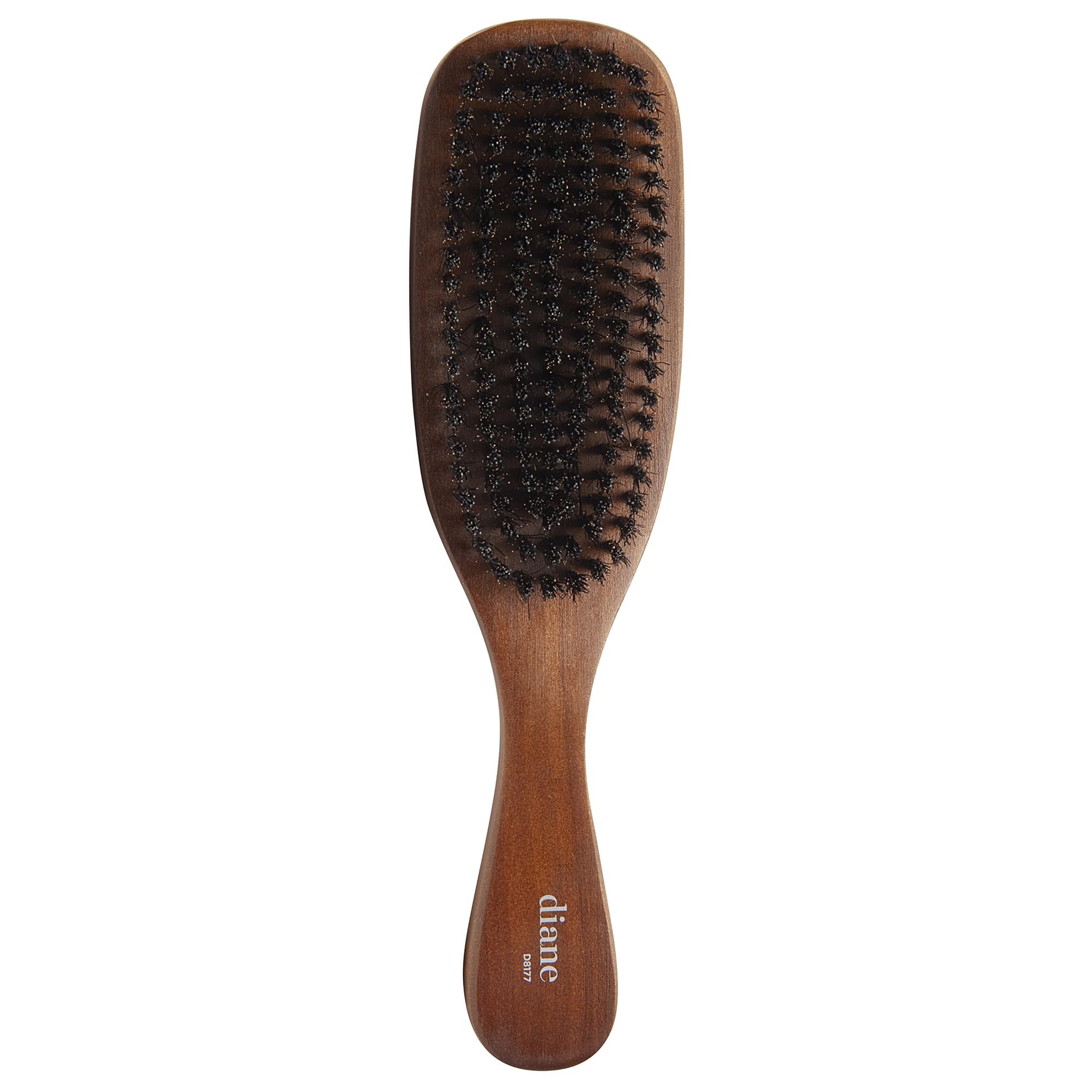 Diane Diane d8177 Herren-Haarbürste, mittlere Härte, mit langem Griff, gebogene Wellen, mittlere Härte