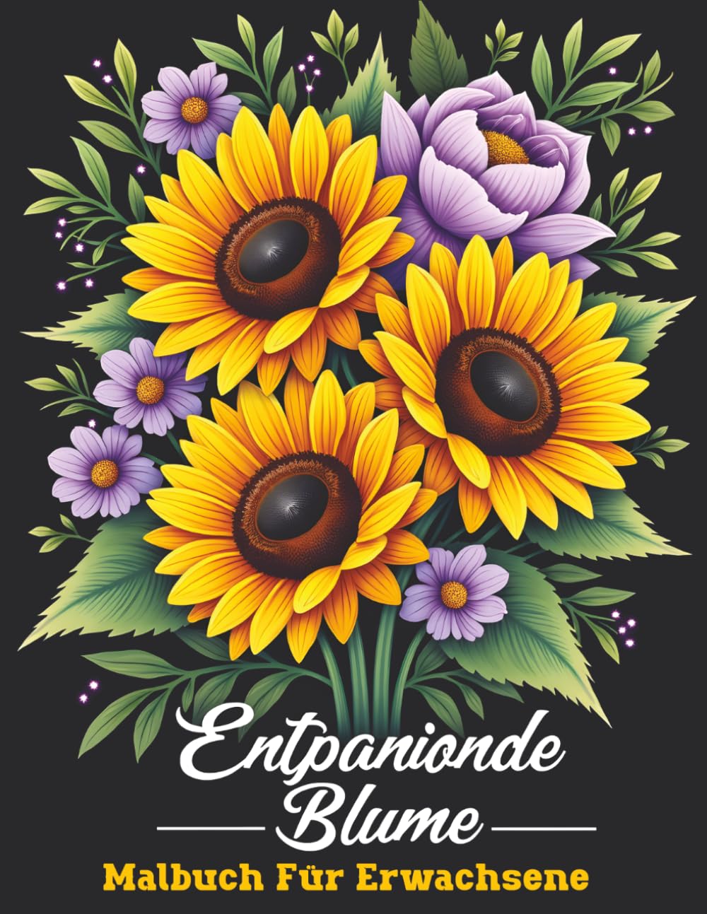 Entspannende Blumen Malbuch für Erwachsene: Wunderschöne Blumenmotive zum Stressabbau und Entspannen für Erwachsene