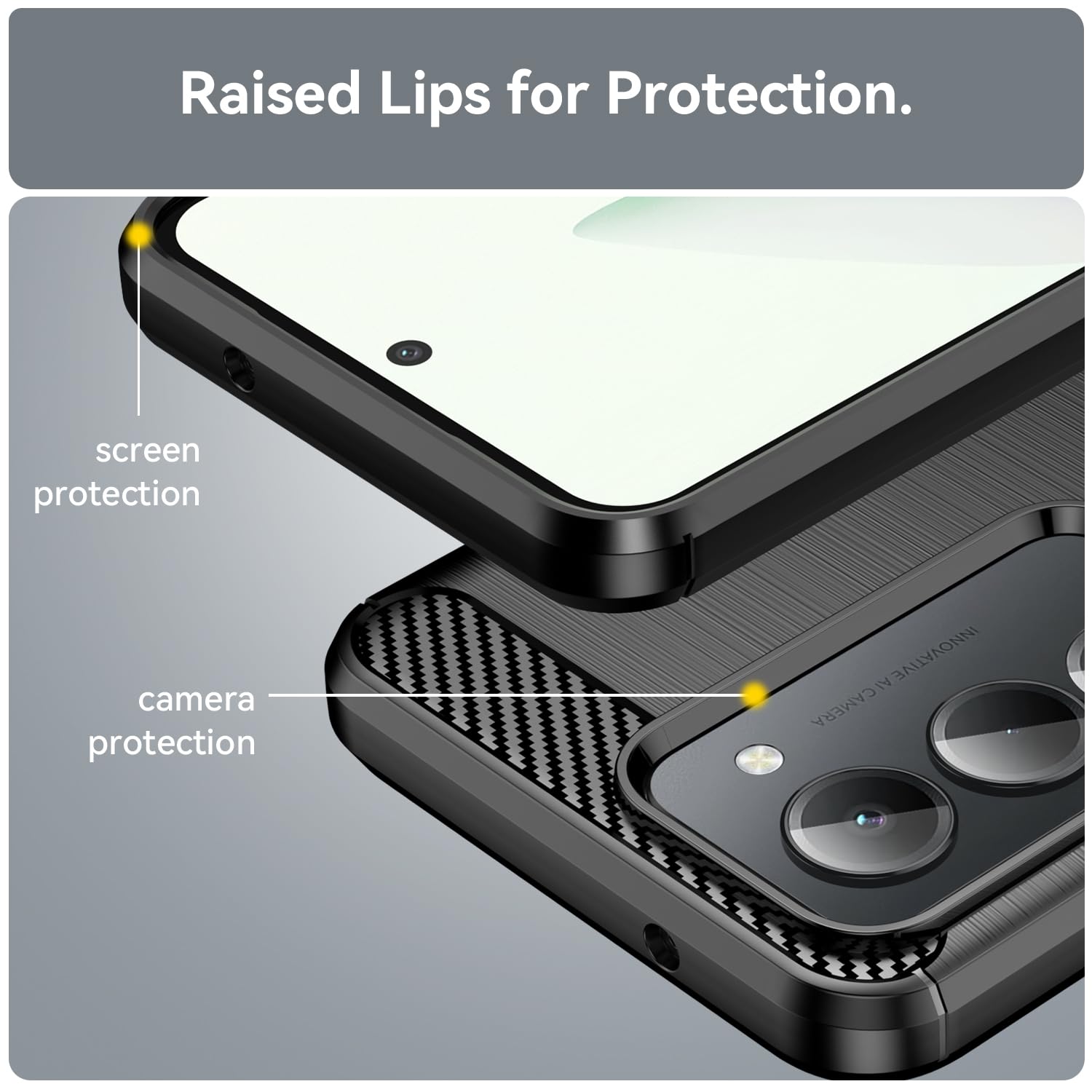 Amazon.co.jp: For Redmi 15 5G ケース 炭素繊維カバー 【ZENGZOUZ