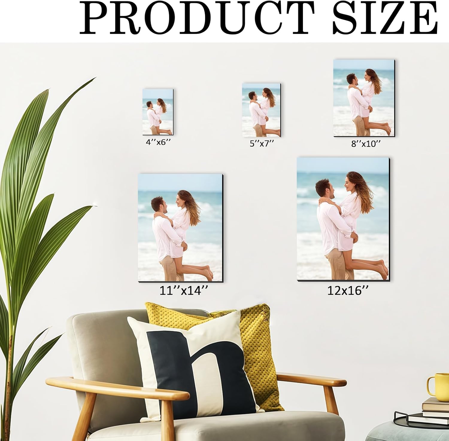 Custom Photo Tiles Personalized Picture Frames, Peel and Stick Wall Decor, HD Photo Prints on MDF, 9 Piece Set, Multiple Sizes Options for Home, Offices, Gallery Decor