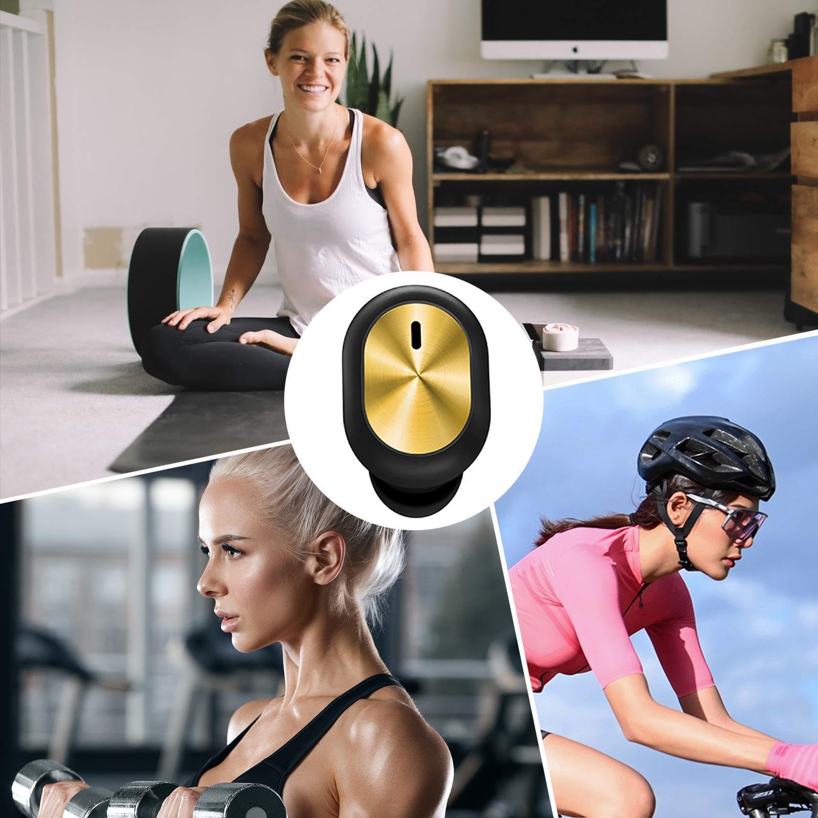 Kompakte Ohrhörer – Hi-Fi-Sound, leichte Kopfhörer mit klarem Audio, bequeme Passform, tragbares Headset für Fitnessstudio, Workout, , Reisen, Studium, Meetings, Anrufe, Radfahren