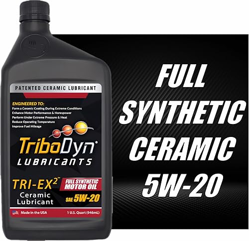 Miniatura 2 de Aceite sintético para motor TRI-EX2 con revestimiento cerámico (5W-20, paquete de 5 cuartos de galón)